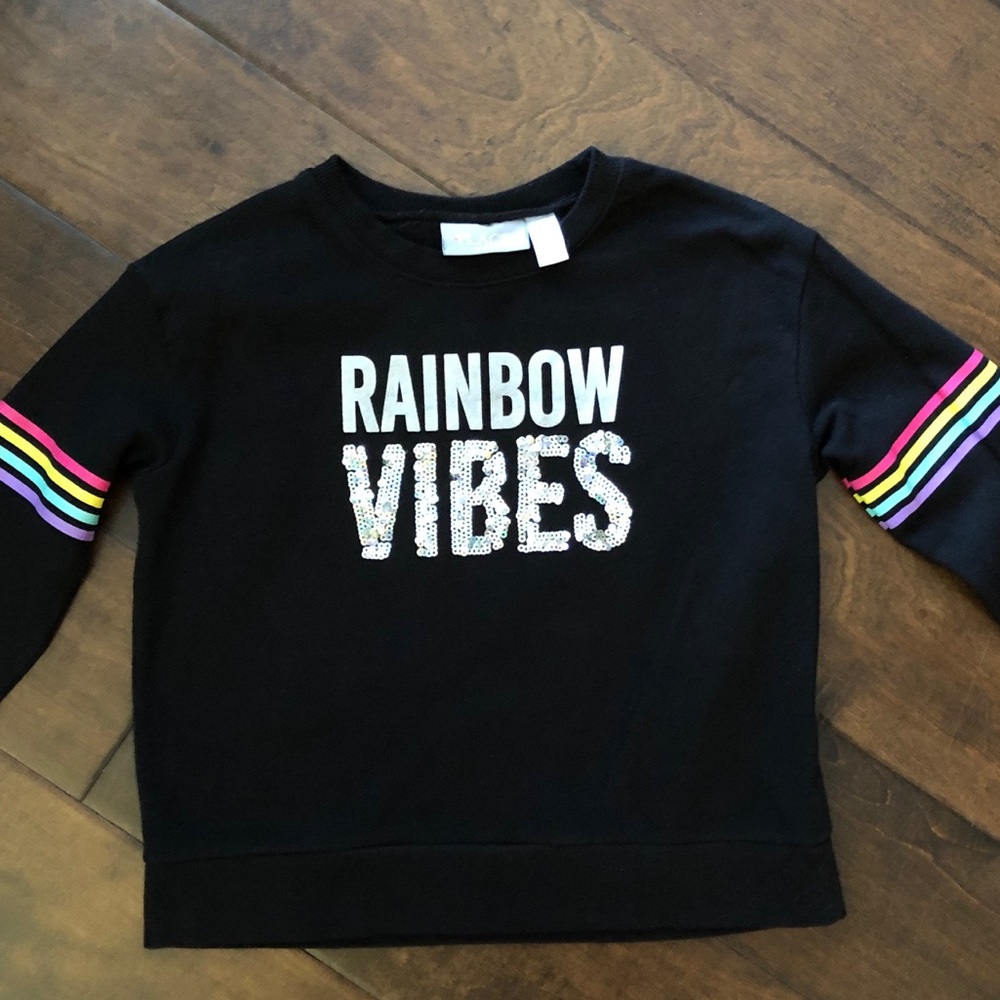 Girls Rainbow Vibes Sweater
